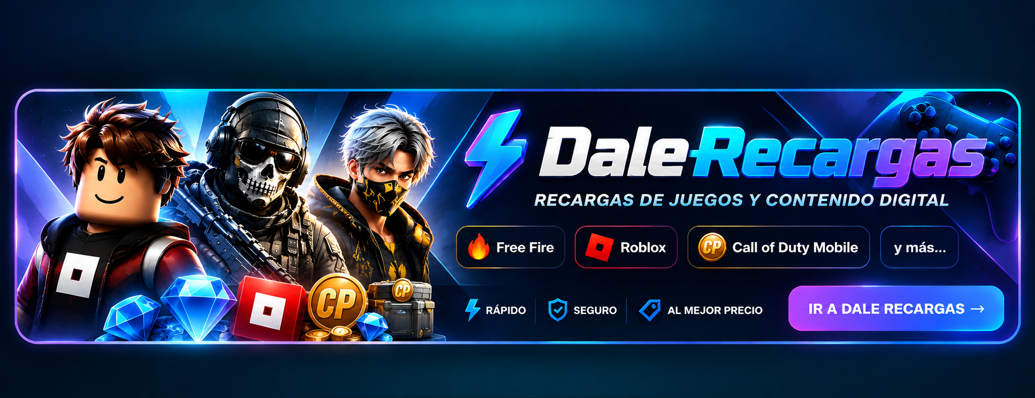 DaleRecargas - Recargas de juegos